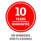 VELUX GGU UK04 006930 Triple Glazed Heat Protection White Polyurethane INTEGRA® SOLAR Window (134 x 98 cm)