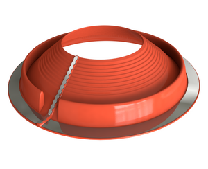Dektite® Retrofit EPDM Pipe Flashing For Metal Roofs - Red (20 - 70mm)