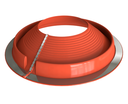 Dektite® Retrofit EPDM Pipe Flashing For Metal Roofs - Red (50 - 185mm)