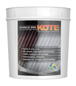 Acrypol Metal-Kote Waterproof Coating for Metal Roofs - Goosewing Grey 20Ltr