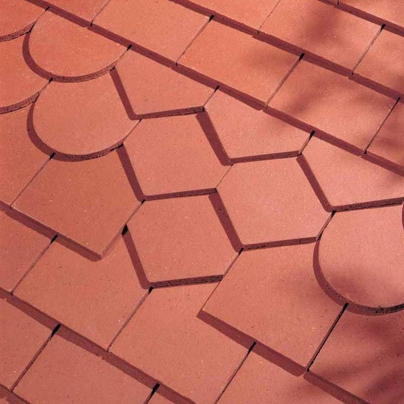 Dreadnought Clay Plain Roof Tiles - Red (smoothfaced)
