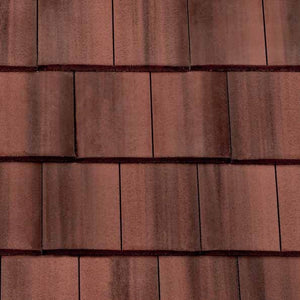 Redland Duoplain Roof Tile - Flame Red