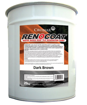 Cromar Renocoat Acrylic Roof Tile Paint - 20kg Dark Brown
