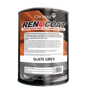 Cromar Renocoat Acrylic Roof Tile Paint - 5kg Slate Grey