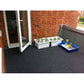 Castle Composites Castleflex Rubber Promenade Tiles - Carbon Black (500mm x 500mm x 30mm)