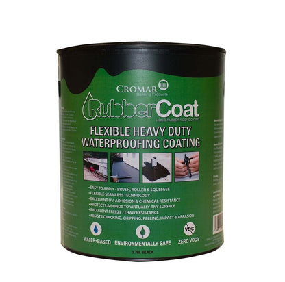 Cromar RubberCoat Waterproof Liquid Roof Coating - 3.78ltr