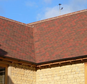Dreadnought Clay Plain Roof Tiles - Trafalgar Blend (sandfaced)