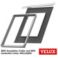 VELUX EDL 2000 Pro + Flashings - for use with Slates up to 8mm thick (Including Insulation & Underfelt collars)