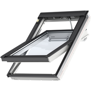 VELUX GGU CK02 006930 Triple Glazed Heat Protection White Polyurethane INTEGRA® SOLAR Window (55 x 78 cm)