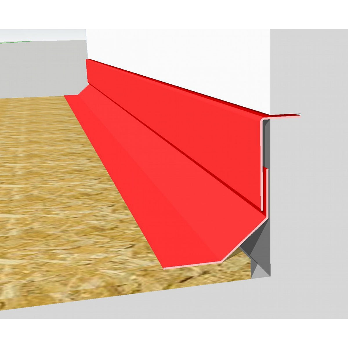 Flashgap Trim C100 Universal GRP Simulated Lead Flashing Trim - 3m