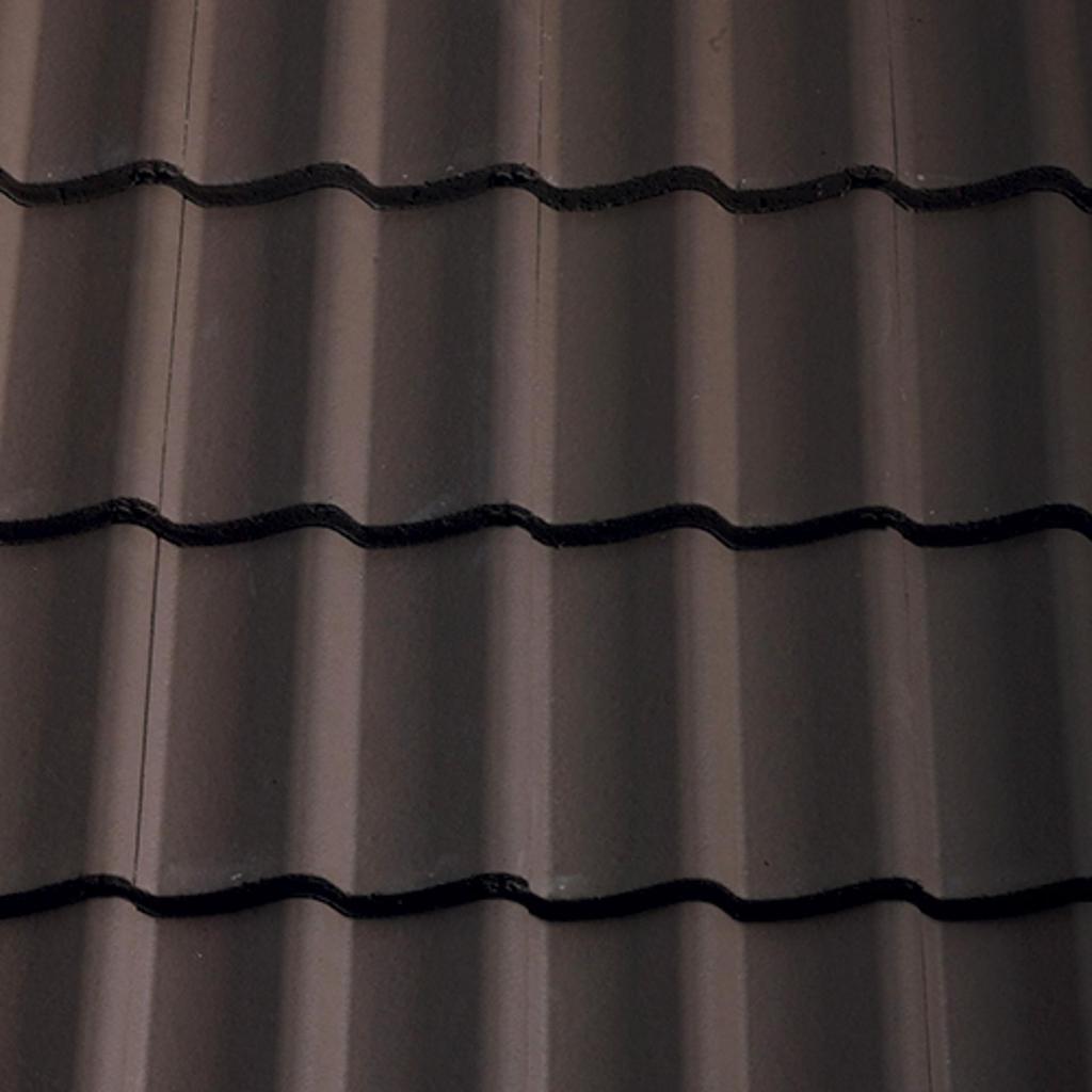 Sandtoft Concrete Double Pantile - Brown (smoothfaced)