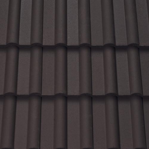 Sandtoft Concrete Double Roman Roof Tile - Brown (smoothfaced)